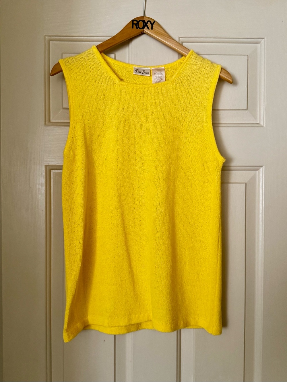 Bobbie Brooks Vintage Yellow Square Neck Tank Top- Large